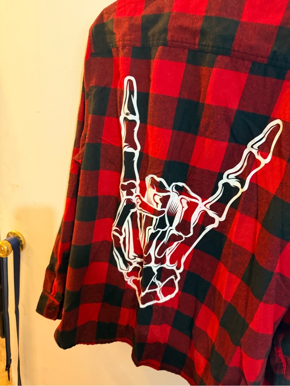 burnside Red and Black Buffalo Plaid Shirt